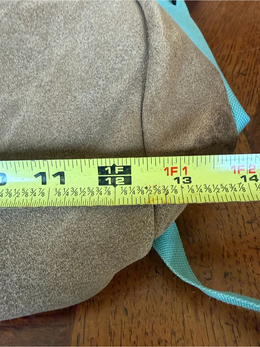 JanSport Right Pack Mint Seafoam Green Backpack Suede Leather Bottom